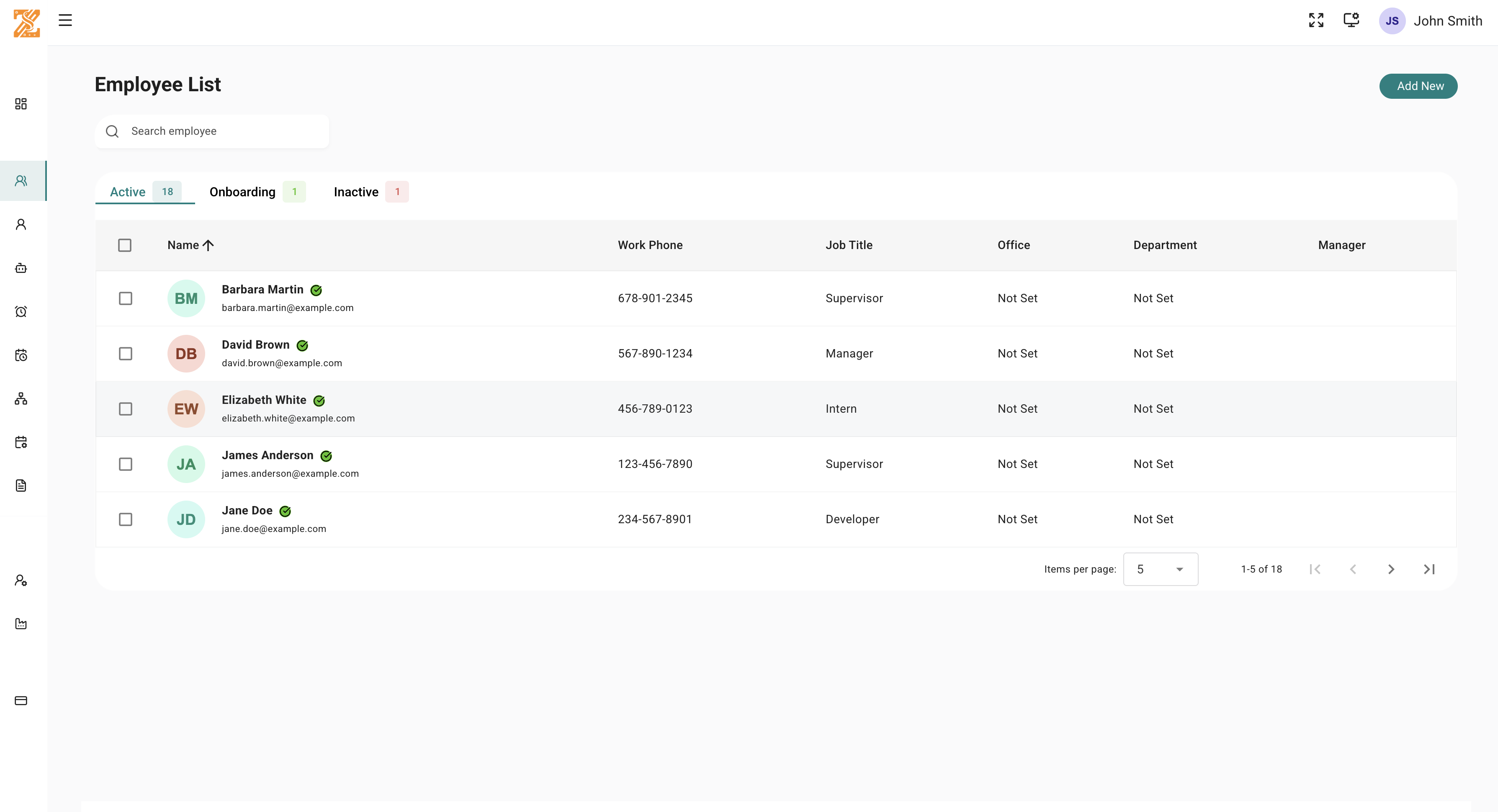 ZenSkayl Workforce OS employee directory interface